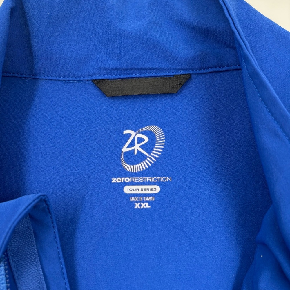 Zero Restriction Men's Tour Series XXL‎ Blue Polyester Canyon Zip Up Vest - Picture 2 of 7